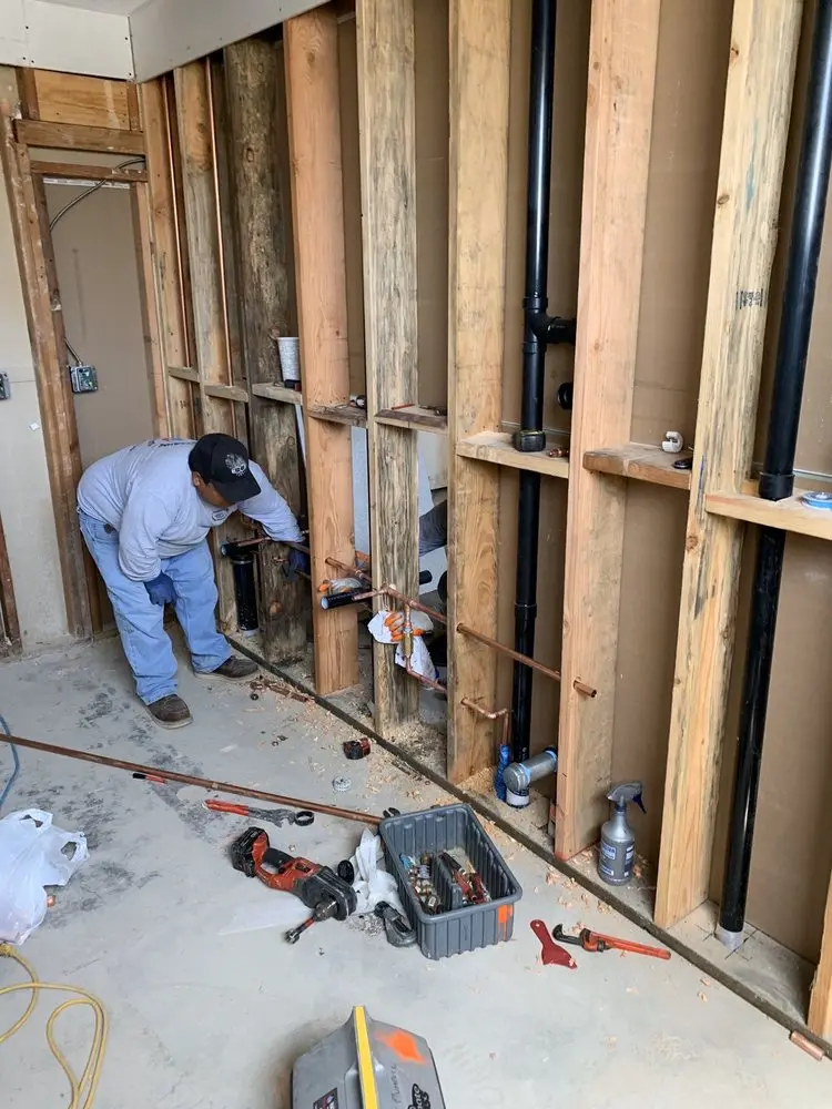 Commercial rough-in plumbing for Gas Line Repair in Brentwood